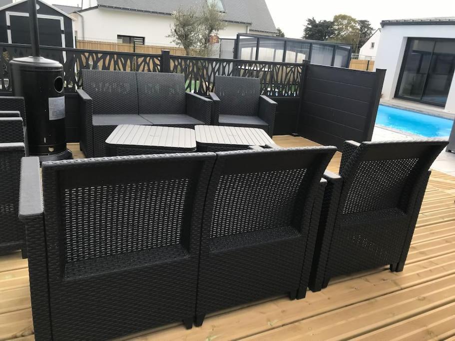 Maison 10 Pers En Bord De Mer Avec Piscine Chauffee Toute L'Annee, Spa Et Hamman Surzur 외부 사진