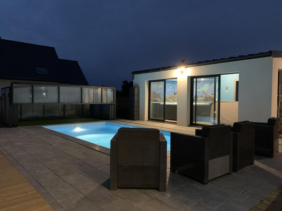 Maison 10 Pers En Bord De Mer Avec Piscine Chauffee Toute L'Annee, Spa Et Hamman Surzur 외부 사진